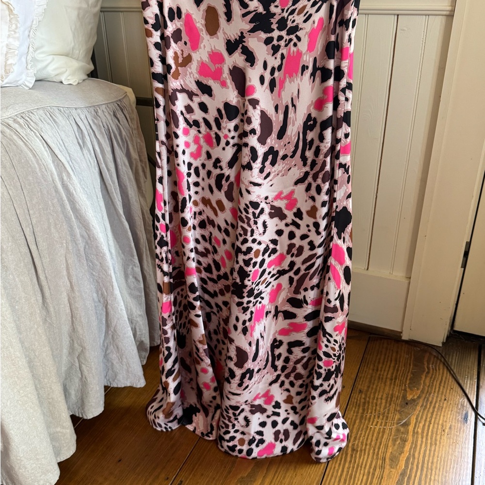 Tyler Boe Vibrant Animal Print Maxi Skirt